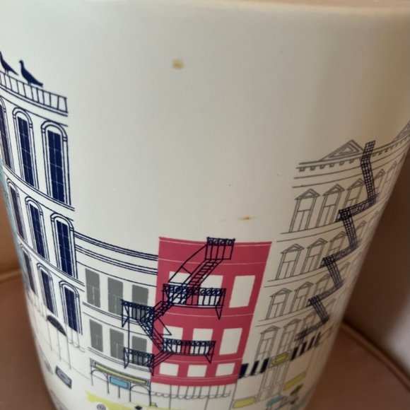 kate spade about town bathroom set waste basket toothbrush holders *2ND LISTING! - Picture 3 of 11